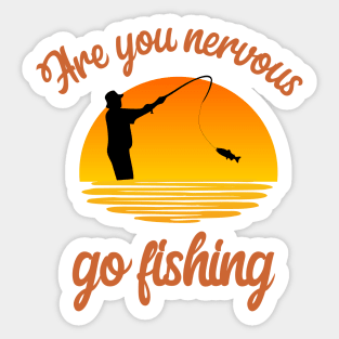 Go fishing Sticker